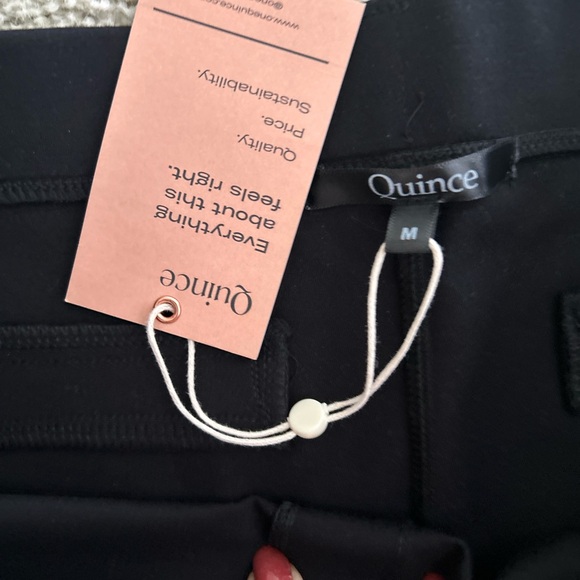 Quince Black Straight Leg Pants - Picture 6 of 7